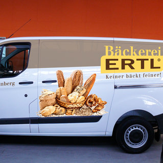 Lieferauto von Bäckerei Ertl